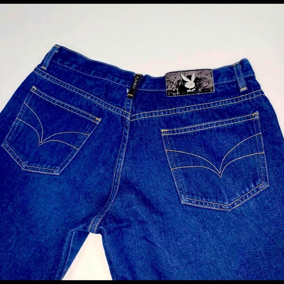 Vintage Playboy Denim Flare Jeans - Picture 1 of 10